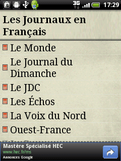 les journaux en francais home