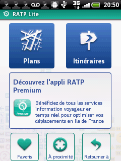 ratp lite homepage