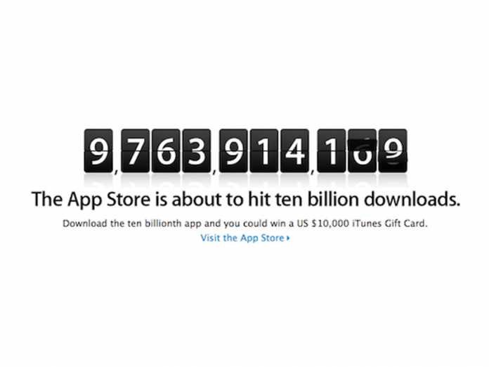 Apple va fêter son 10 milliardième téléchargement sur l'App Store 