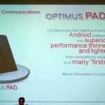 lg optimus pad tablette