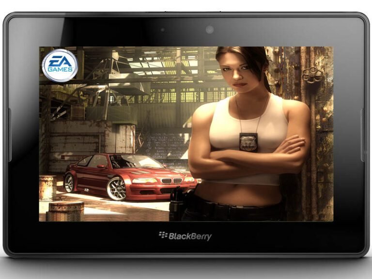 La tablette BlackBerry PlayBook livrée avec les jeux Tetris et Need For Speed 