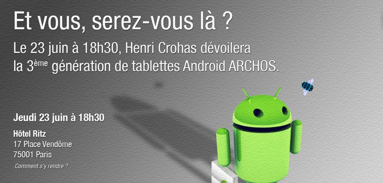 Archos Gen 9 : les tablettes sous Android HoneyComb dévoilées le 23 juin 1