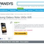 Samsung Galaxy Note : En pré-commande sur le site Expansys Samsung Galaxy Note : En pré-commande sur le site Expansys