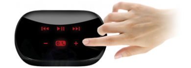 mini-boombox-commande-tactile Logitech Mini Boombox : une enceinte Bluetooth portable pour tablette tactile