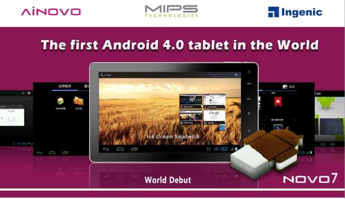 Novo7 : la première tablette tactile sous Android Ice Cream Sandwich 2