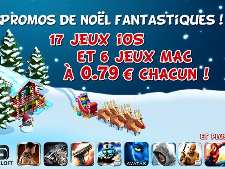 Jeux vidéo pour Apple iPad : Une belle promotion pour noël chez Gameloft 