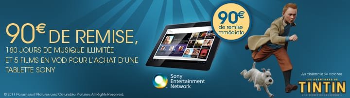 Code Promo Tablette Tactile : la remise de 90€ prolongée pour les tablettes Sony S & P  