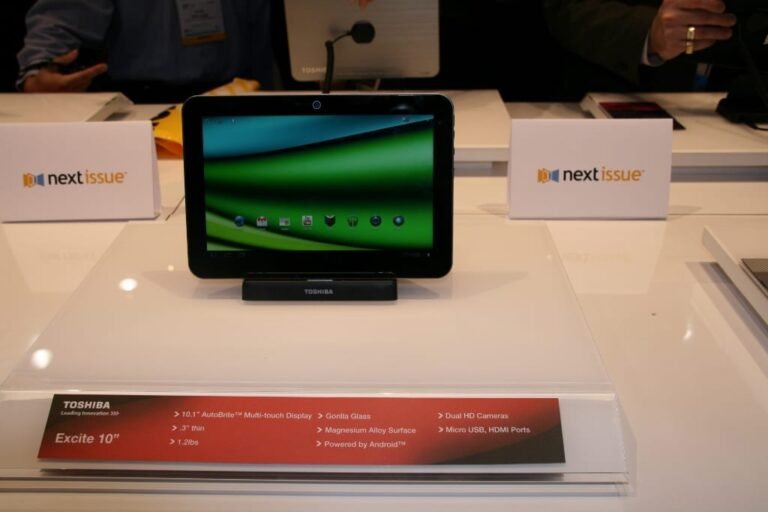 Toshiba Excite X10 / AT200 au CES 2012 : seulement 7,7 mm d’épaisseur ! 1