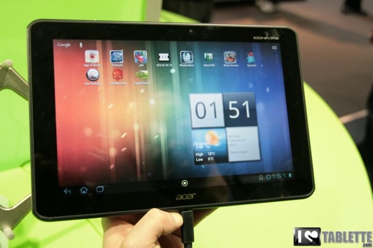 Acer Iconia Tab A510 : photos et caractéristiques de l'Iconia Tab A510 au MWC 15