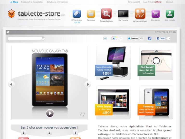 Tablette-Store : la première interface e-commerce ergonomiquement pensée pour une utilisation tablette 2