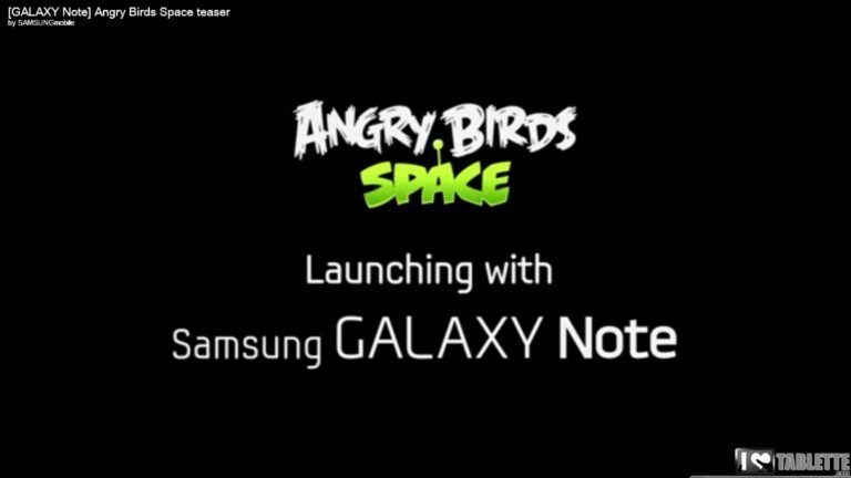 Angry Birds Space : lancement sur le Samsung Galaxy Note & Teaser depuis l'espace ! 