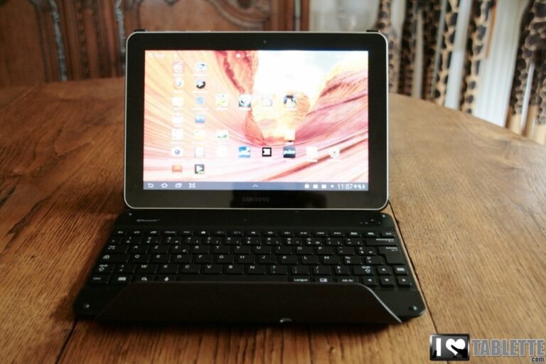 Housse/clavier bluetooth pour Samsung Galaxy Tab 8.9 [Test] 5