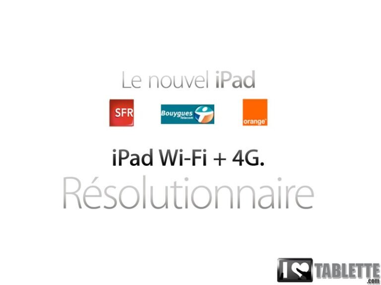 Abonnement Nouvel iPad WiFi + 4G : Comparer les prix des Forfaits du Nouvel iPad 3 