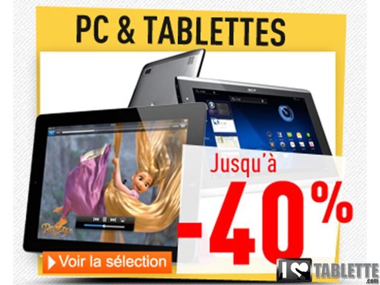 Déstockage de tablettes tactiles chez RueDuCommerce  