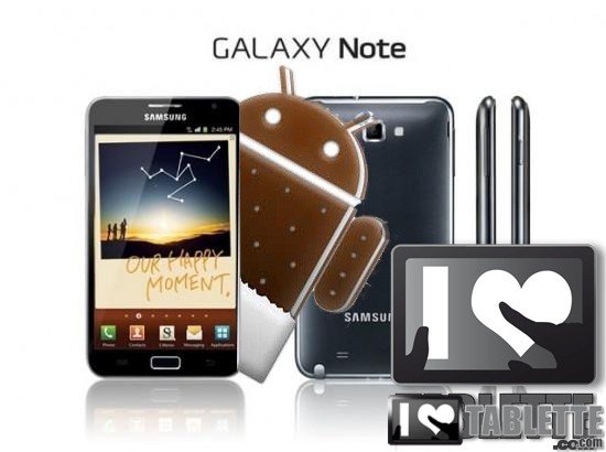 Mise à jour Samsung Galaxy Note : Android 4 ICS disponible ! 2