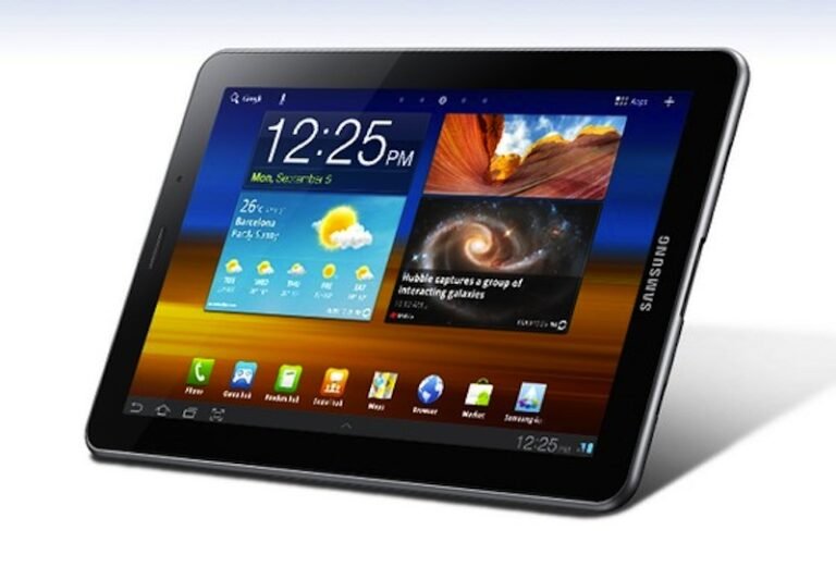 La tablette Samsung Galaxy Tab 7.7 bannie d’Europe 1