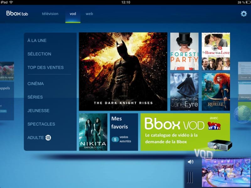 Bouygues lance BBox Tab, une application iPad pour regarder la télévision sur sa tablette