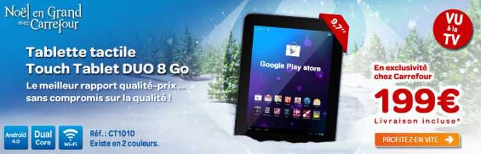 La tablette Carrefour Touch Tablet Duo 8Go en promo 2
