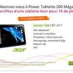 Numéricable propose la tablette Acer Iconia Tab B1 pour 1 € ! Numéricable propose la tablette Acer Iconia Tab B1 pour 1 € ! 2