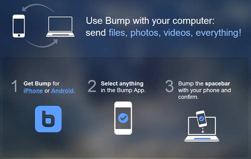 Bump, une application surprenante de tranfert de fichier pour iOS et ...