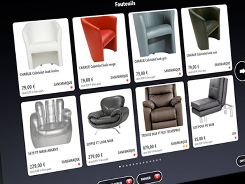 L'interface qu'utilisent les vendeurs de chez BUT