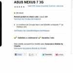 La Google Nexus 7 à 1 euro chez SFR La Google Nexus 7 à 1 euro chez SFR