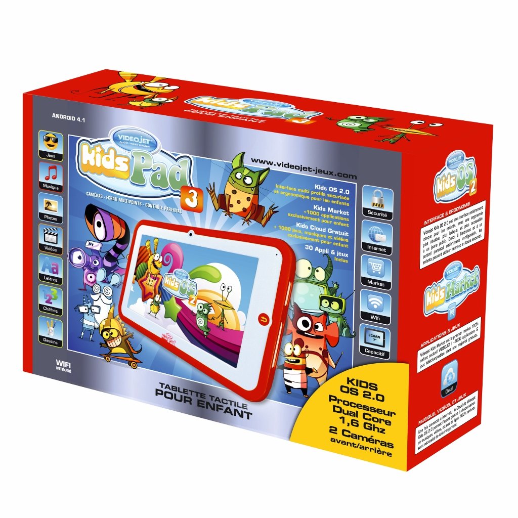 KidsPad 3 : VidéoJet annonce une nouvelle tablette tactile pour enfants ! 3