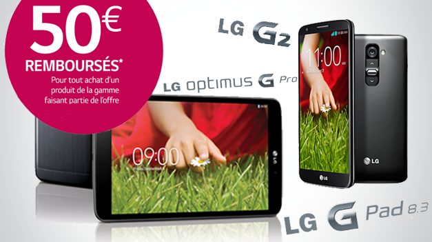 Promo tablette LG G Pad 8.3 : remboursement de 50€ jusqu’à la fin de l’année !