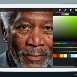 Un artiste créé le buzz en réalisant un portrait de Morgan Freeman avec un iPad Air 2