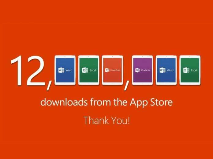 Microsoft Office sur iPad : 12 millions de téléchargements depuis son lancement !  