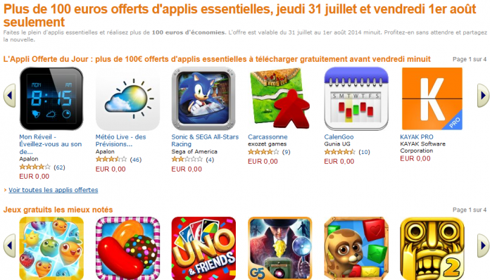 100€ d'applications offertes sur l'App-Shop d'Amazon ! 2