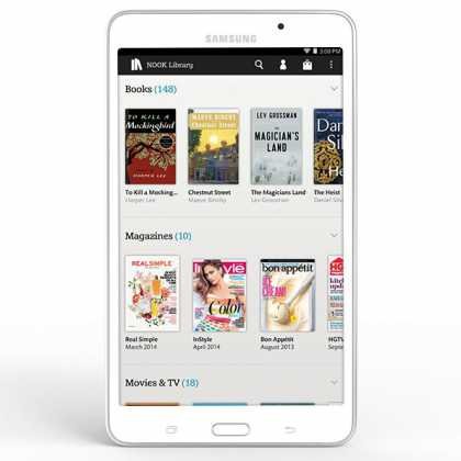 Galaxy Tab 4 Nook : photos, vidéos et prix de la tablette liseuse 9