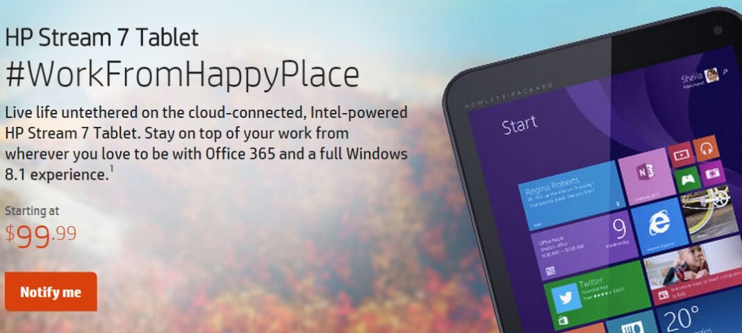 HP lance deux nouvelles tablettes Windows 8.1, les HP Steam 7 et 8  1