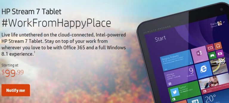 HP lance deux nouvelles tablettes Windows 8.1, les HP Steam 7 et 8  1