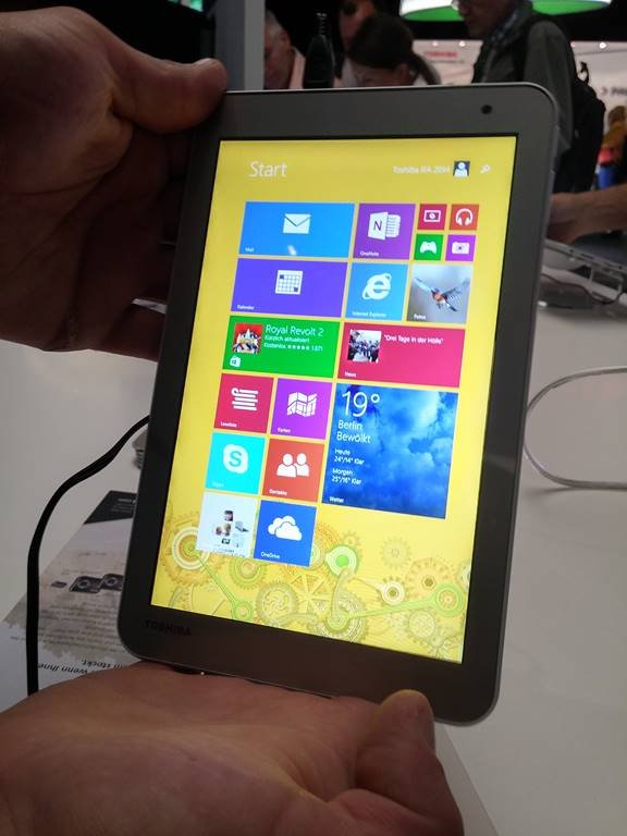 IFA 2014 : Prise en main des tablettes tactiles Toshiba Encore 2 au format 8 et 10 pouces  10