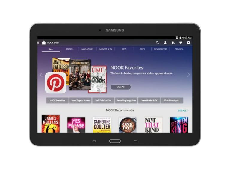 Nouvelle liseuse 10 pouces Samsung Galaxy Tab 4 Nook 3