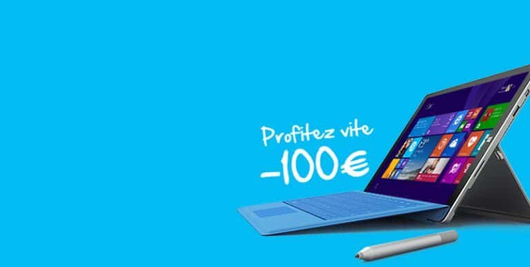 Soldes Microsoft Surface Pro 3 : 100€ de réduction 1