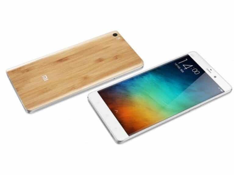 Une Xiaomi Mi Note avec coque en bambou en version limitée 2