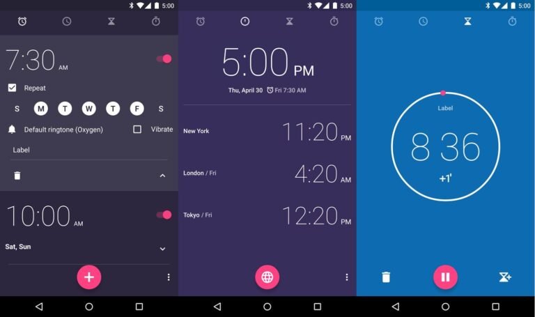 L'Horloge d'Android Lollipop accessible à tous 2