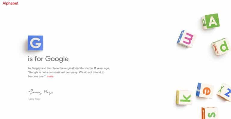 « G pour Google » : une annonce remarquée d&rsquo;Alphabet