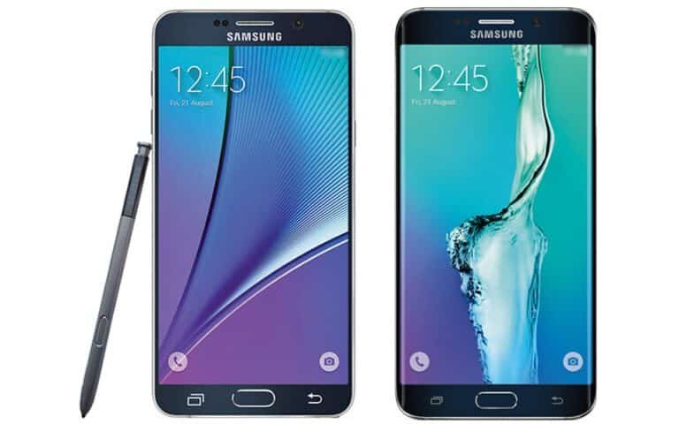 Les photos officielles du Samsung Galaxy Note 5 et Galaxy S6 Edge+